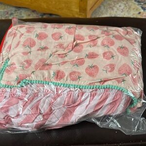 Matilda Jane Strawberry print shower curtain